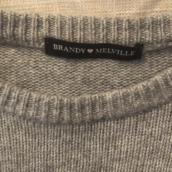 Like new Brandy Melville sweater with navy stripe - Picture 2 of 8